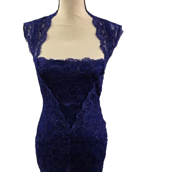Nicole Miller Eva Lace Open Back Slip Lined Dress – Size Small - Picture 15 of 16